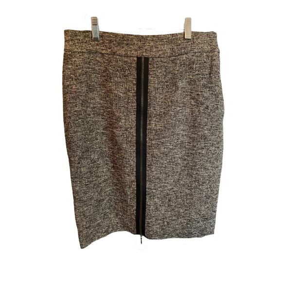 Classiques Entier Vintage Wool blend tweed Pencil Skirt 4 - Picture 4 of 11
